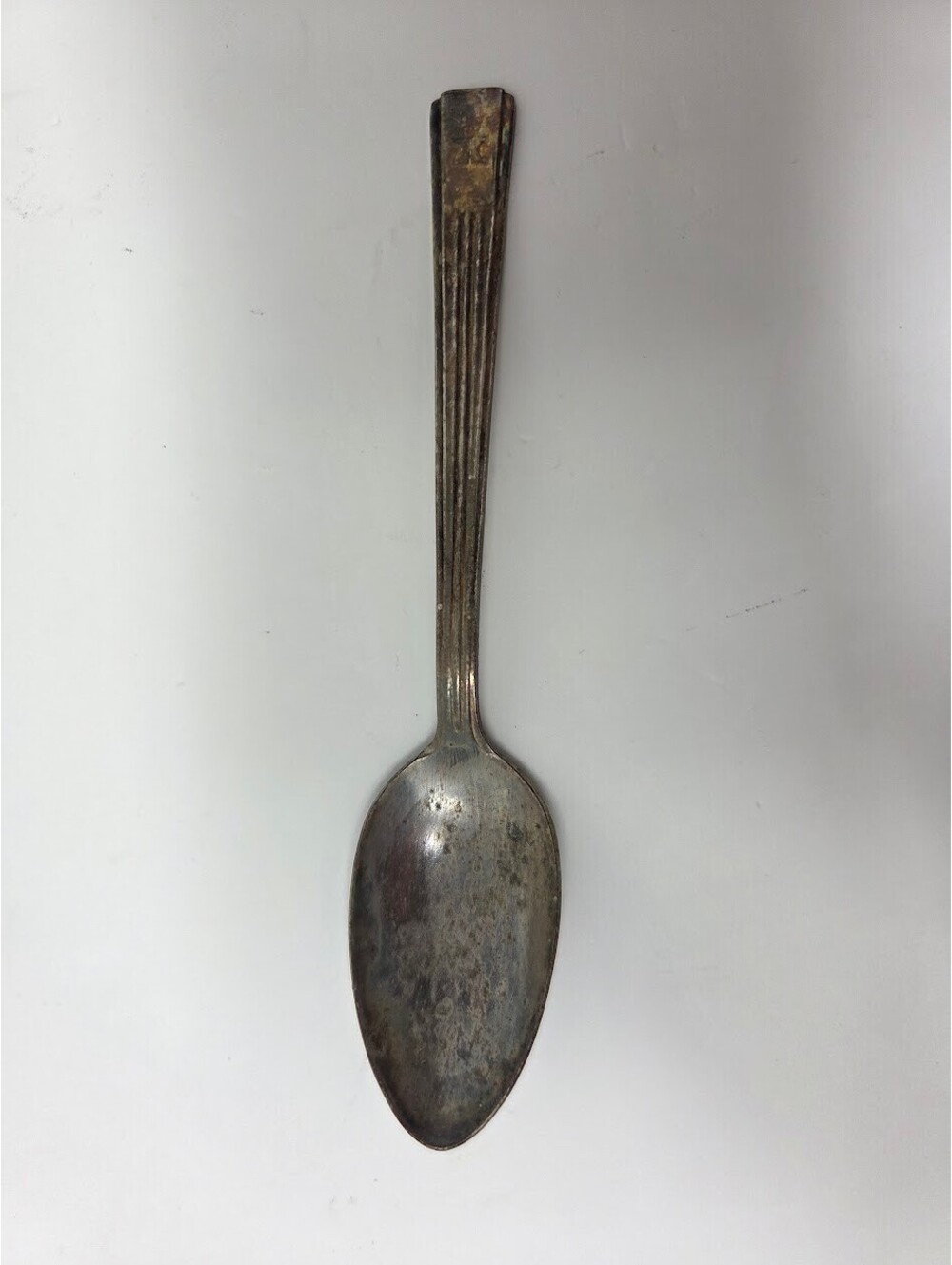 Hilton Hotel International Silver Co Spoon Fluted Handle Monogrammed Tableware